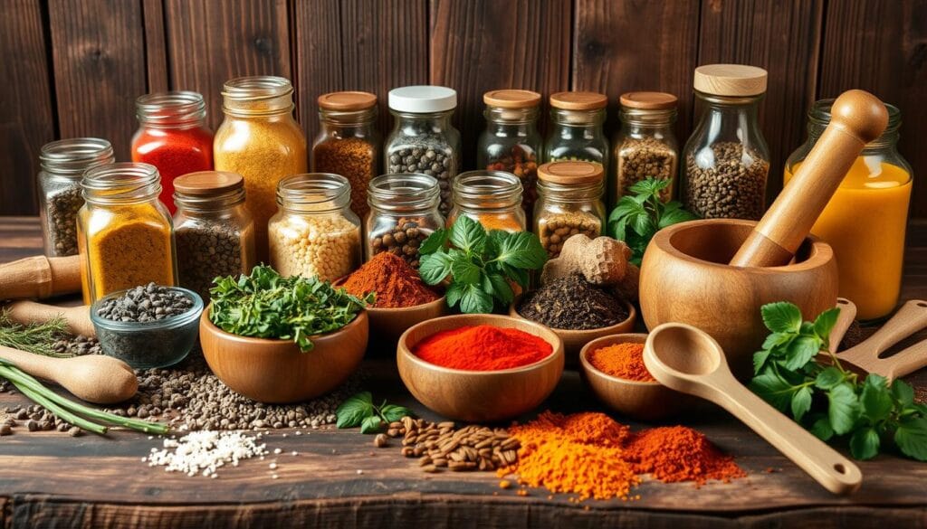 Spice mixing table Spice mixing table