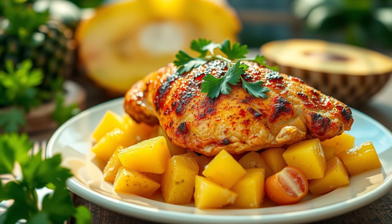 factor caribbean spiced chicken and pineapple nutritional facts